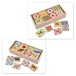 Melissa & Doug Self-Correcting Number Puzzle and Self-Correcting Letter Puzzle Set of 2 Items
