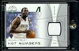 2003-04 Flair Final Edition Hot Numbers Michael Finley Jersey Dallas Mavericks Basketball Card - Mint Condition - Shipped In Protective Display Case!