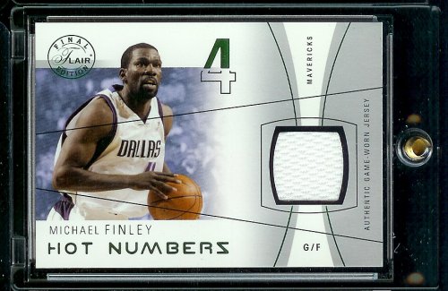 michael finley mavericks. 2003-04 Flair Final Edition Hot Numbers Michael Finley Jersey Dallas Mavericks