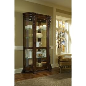 Pulaski Foxcroft Curved End Curio - 102003 by Pulaski Furniture