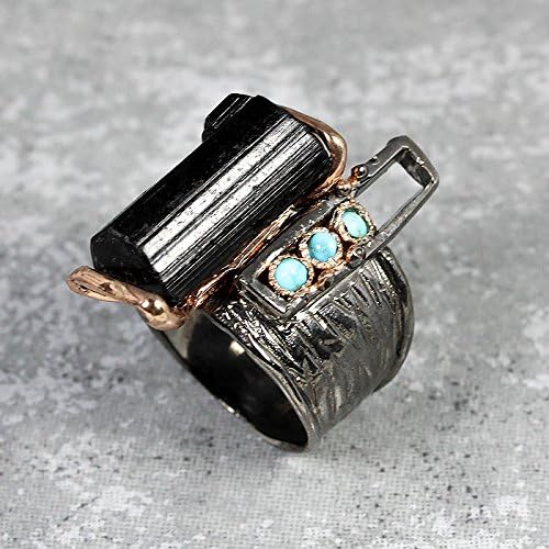 Black Tourmaline Statement Ring