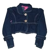 Girls' Flare Sleeve Denim Crop Jacket