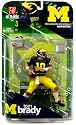 McFarlane Toys NCAA COLLEGE Football Sports Picks Series 1 Action Figure Tom Brady (Michigan Wolverines)