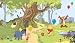 RoomMates JL1220M Pooh and Friends Prepasted Chair Rail Wall Mural
