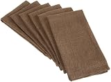 DII Heritage Home Chocolate Variegated Napkin, Set of 6
