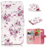 Zeebox Galaxy J5 2015 手帳型 ケース スタンド機能 カード収納ホルダー 衝撃吸収 Samsung Galaxy J5 2015 対応 高品質 保護カバー 生涯補償付き (ピンク 