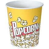 SOLO VP130-00061 Single-Sided Poly Paper Popcorn Tub, 130 oz. Capacity, Popcorn Print (Case of 150)