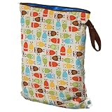 Planet Wise Diaper Wet Bag - Owl Large
