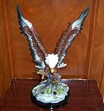 Bald Eagle Perching Statue Figurine - 16