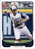 2012 Bowman Baseball Card #7 Dan Uggla - Atlanta Braves (ENCASED MLB Trading Card)