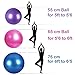 Ranbow Exercise Stability Ball, 2200lbs Anti Burst and Slip Yoga Balls, Perfect for Body Balance, Fitness Professional Grade Workout Equipment - 55cm/65cm/75cm Available w Pump and Exercise Guide
