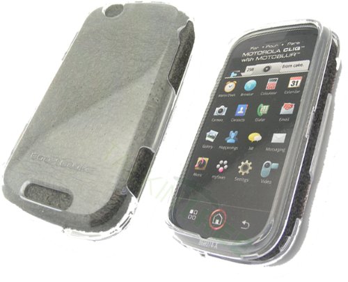 Motorola Defy MB525 Transparent Clear Hard Case/Cover/Faceplate/Snap On/Housing/Protector