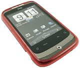 GreyMobiles Red Gel Case For HTC Wildfire WITH SCREEN PROTECTOR