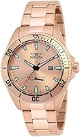 Invicta Men's Quartz Watch with Rose Gold Dial Analogue Display and Rose Gold Stainless Steel Plated Bracelet 21561