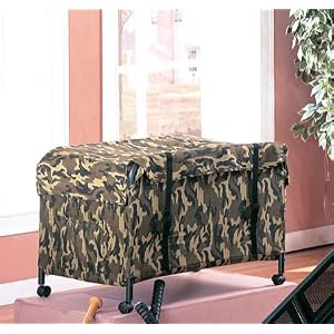 Toy Chest with Casters in Camouflage