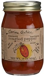 Cucina Antica Roasted Pepper Marinara, 16-Ounce Jars (Pack of 6)