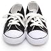 Easy Toddler Girls Boys Shoes Black Canvas Old School Sneakers Kids 4-8
