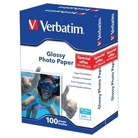 Verbatim 45012 Glossy Photo Paper - 2 x 100 Pack