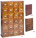 Leslie Dame Solid Oak Library Style CD Cabinet (Oak, Cherry or Walnut) CD-288