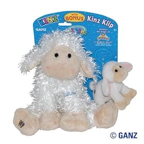 Webkinz Lamb and Lamb Kinz Klip 2 Piece Set 2010 Easter Release by Webkinz