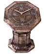 Hen-Feathers 70715HFCB 14-1/2-Inch High by 10-7/8-Inch Wide by 10-1/2-Inch Deep Classic Sundial Clock