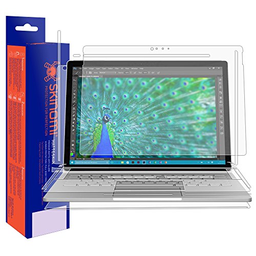 Microsoft Surface Book Screen Protector + Full Body, Skinomi MatteSkin Full Skin Coverage + Screen Protector for Microsoft Surface Book Anti-Glare and Bubble-Free Shield -