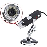 50X to 500X 8-LED USB Digital Microscope 2.0MP Video Camera With Hands Free Stand