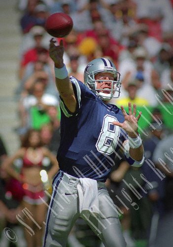 Troy Aikman Dallas Cowboys - Let It Rip - 20x30 Portrait