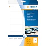 Herma Etiketten A4 4906 88,9x46,6 mm Papier gl&auml;nzend 300 St&uuml;ck wei&szlig;