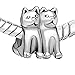 Pugster Silver Plated Cute Twin Cat Charm Animal Beads Fits Pandora Charms Bracelet