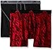 adidas Men's Sport Performance Climalite Boxer Brief Underwear (2 Pack), Real Red Draven/Black/Grey, X-Large/Waist Size 40-42