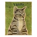 Tabby (gray) framed print - John Golden 12x15