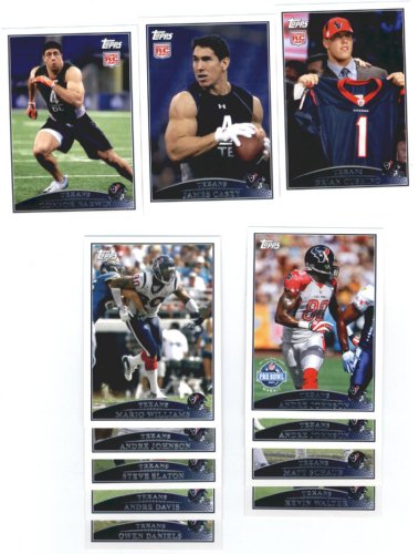 2009 Topps Houston Texans Complete Team Set (13 Cards)