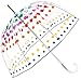 Totes Clear Bubble Umbrella (Primary Dots)