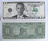 SET OF 10 BILLS-Barack Obama 44 Dollar Novelty Bill Money