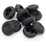 BW&reg; 5 Pair/10 Pcs Replacement Silicone Analog Controller Joystick Thumb Stick Grips Cap Cover For PS3 / PS4 / Xbox 360 / Xbox One / Wii Game Controllers (black)
