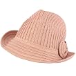 Ladies Summer Braid Ribbon Bow Fedora Trilby Hat Pink