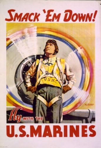 1942 poster Smack 'em down! Fly with the U.S. Marines /