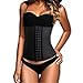 FeelinGirl Women's Latex Underbust Corset Waist Training Cincher Sport Girdle