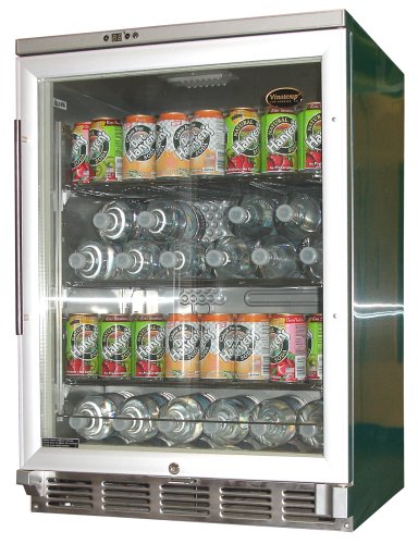 Vinotemp BC-58 Stainless-Steel 58-Bottle Beverage Cooler