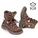 Kinder Stiefel, Echtleder, SLAM TEX Klima Membrane, gefüttert, braun-pink