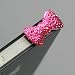 Magenta / Earphone jack accessory / Bow Dust Plug / Ear Cap / Ear Jack For iPhone / iPad / iPod Touch / 3.5mm (7232-3)