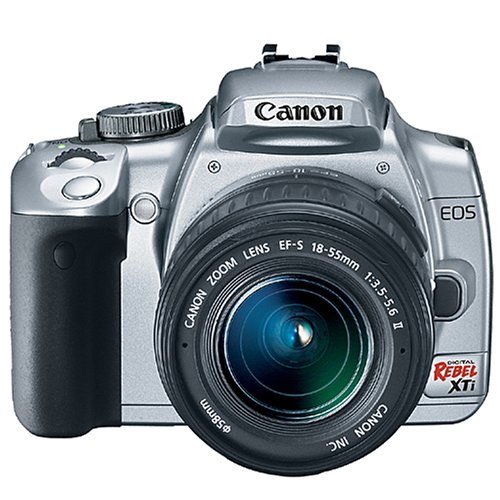 Canon Digital Rebel XTi 10.1MP Digital SLR Camera with EF-S 18-55mm f/3.5-5.6 Lens (Silver)