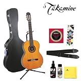 Takamine G128S Classical Guitar with DPS/Planet Waves 16 Pick Sampler DAddario EJ27 strings Ultra Stand MBTCGCW1 Hardshell Case Planet Waves Cleaning Care Kit
