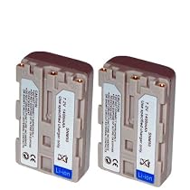 SONY NP-FM50 Equivalent Li Ion HandyCam Camcorder Battery 2-Pack for HDR Series / DCR-DVD100 DCR-DVD200 & Many More