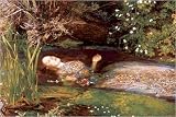 Art Print, Ophelia by J.E. Millais, Final Size: 40 in X 26.75 in