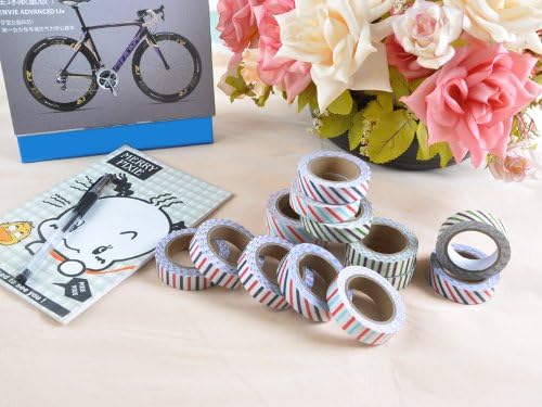 5 Rolls Paper Sticker Scrap Booking Adhesive Deco Cartoon Tape Scrapbooking