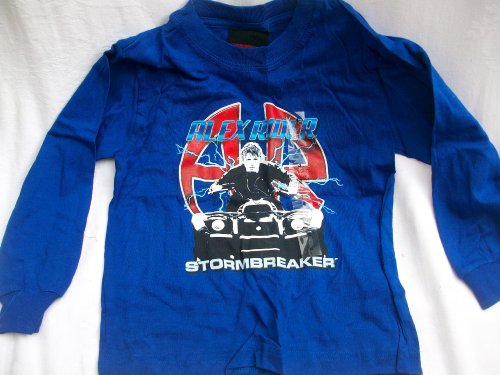  Strombreaker, Alex Rider, Boy Size 4t Full Sleeve Tee Shirt, Great for Halloween Costume
