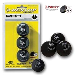 Dunlop Pro Squashb�lle 2 gelbe Punkte 3er Pack