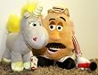Hard to Find Toy Story 3 Poseable Mr. Potato Head 9" Plush and 8" Buttercup Unicorn Plush Doll